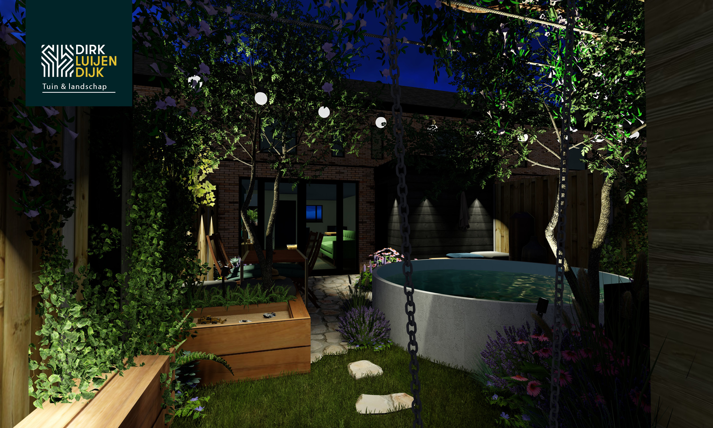 3D tuinontwerp Luijendijk